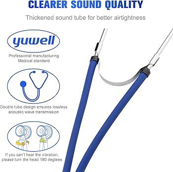 Stéthoscope Professionnel Yuwell – Double Pavillon Haute Précision