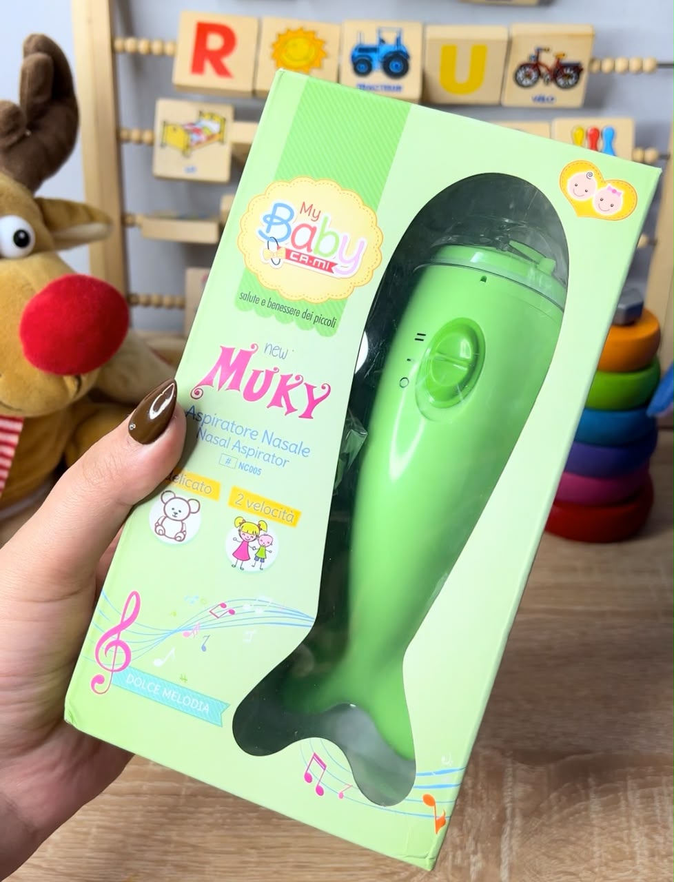 Pack CA-MI Bébé : Mouche Nez Musical + Thermomètre Cadeau 🎁